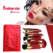 Red Series Beauty Equipments Red Handle Red Hair Makeup Brushes